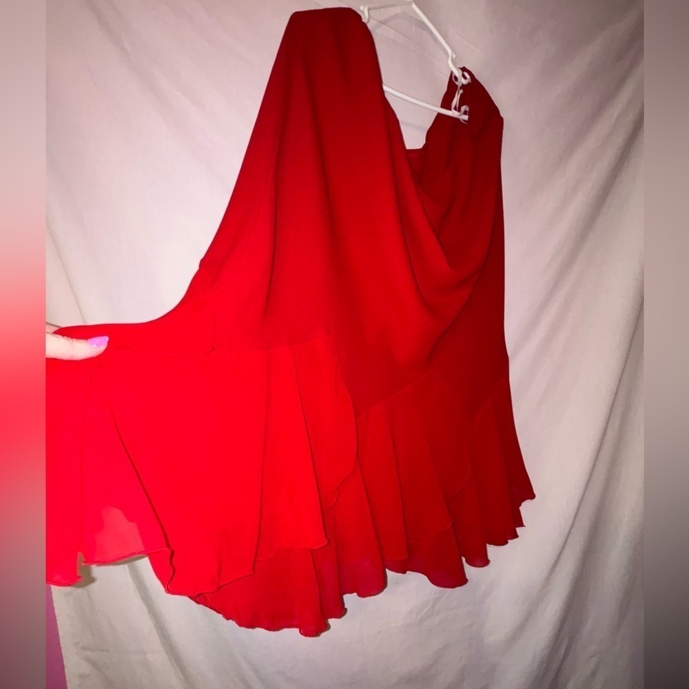 SL Fashions Red Women's Skirt Set - Picture 14 of 16